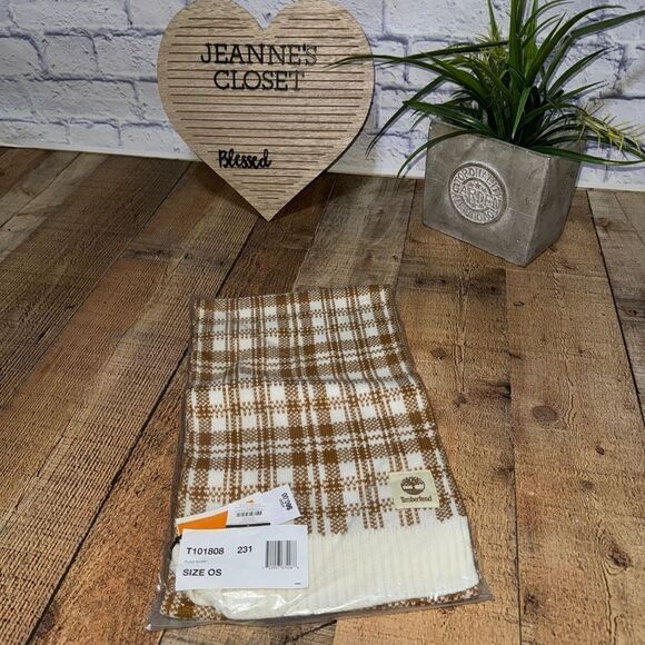 TIMBERLAND Women's Plaid Scarf NWT - Picture 1 of 4